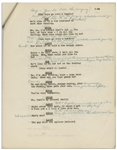 Moe Howard's 42pp. Script of Texaco Star Theater Starring Milton Berle & The Three Stooges With Shemp -- From May 1950 Annotated by Moe With His Signatures -- 8.5 x 11 -- Very Good